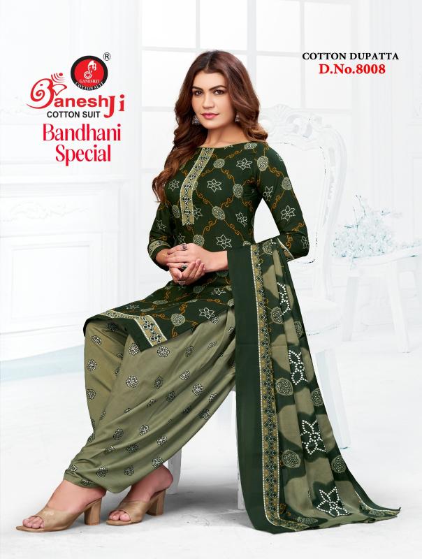 Ganeshji bandhani vol 8 wholesale dress materials in mumbai with price